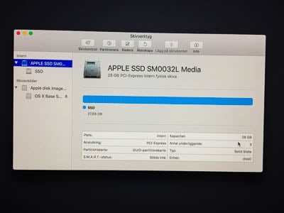 Att ha en ren SSD-hårddisk är lyxigt. Men 28 GB är i minsta laget.